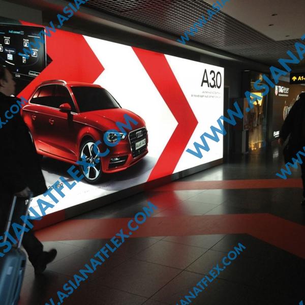 Coated PVC backlit banner